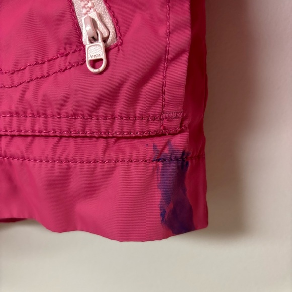 Kids GAP pink lined rain jacket girls size large - Picture 8 of 9